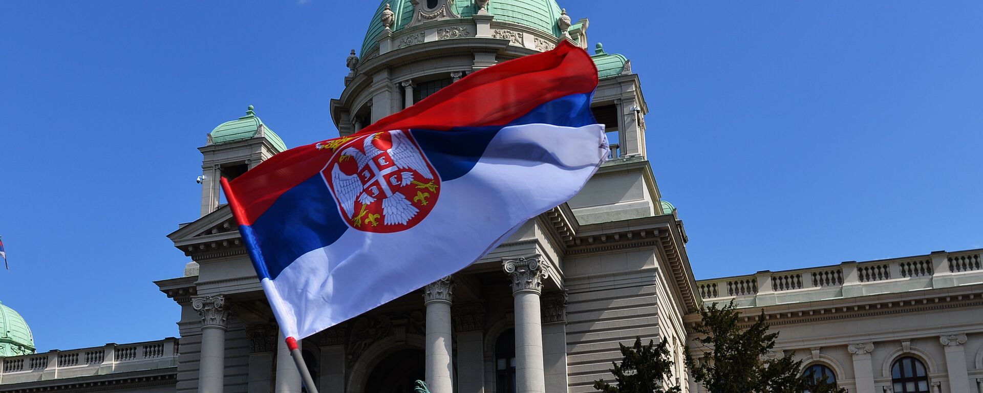 Застава испред Скупштине - Sputnik Србија, 1920, 10.07.2021