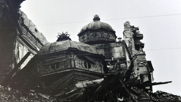 Бомбардовање Београда 6. април 1941- фотографија са изложбе „Обележавање 6. априла 1941. - 80 година од бомбардовања Београда” - Sputnik Србија