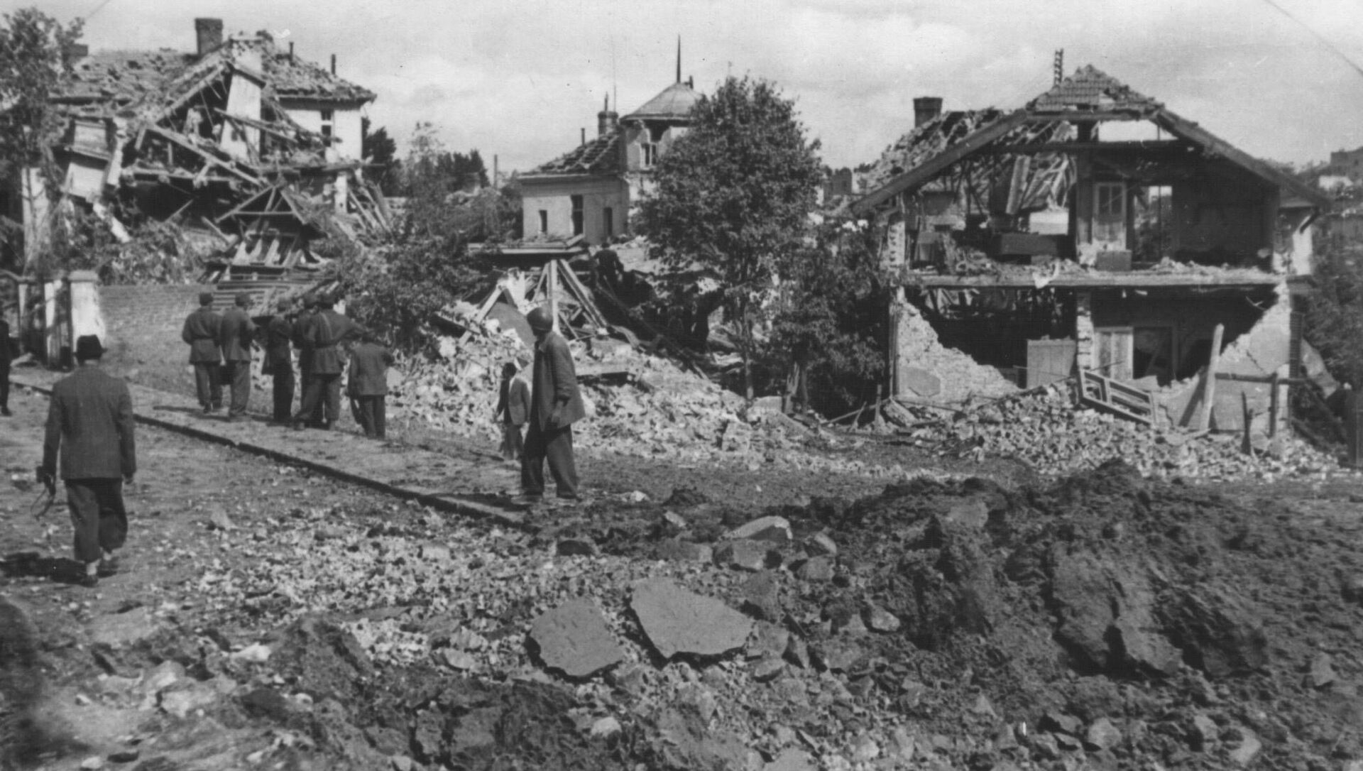 Beograd posle savezničkog bombardovanja 1944. godine - Sputnik Srbija, 1920, 16.04.2021