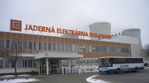 Радници испред чешке нуклеарне електране Дуковани - Sputnik Србија