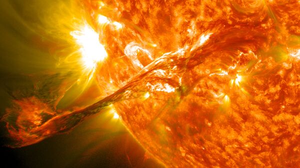 Zvezdana baklja snimljena na Suncu - Sputnik Srbija