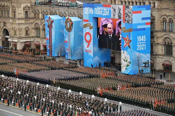 Војници парадних јединица на Паради победе у Москви - Sputnik Србија