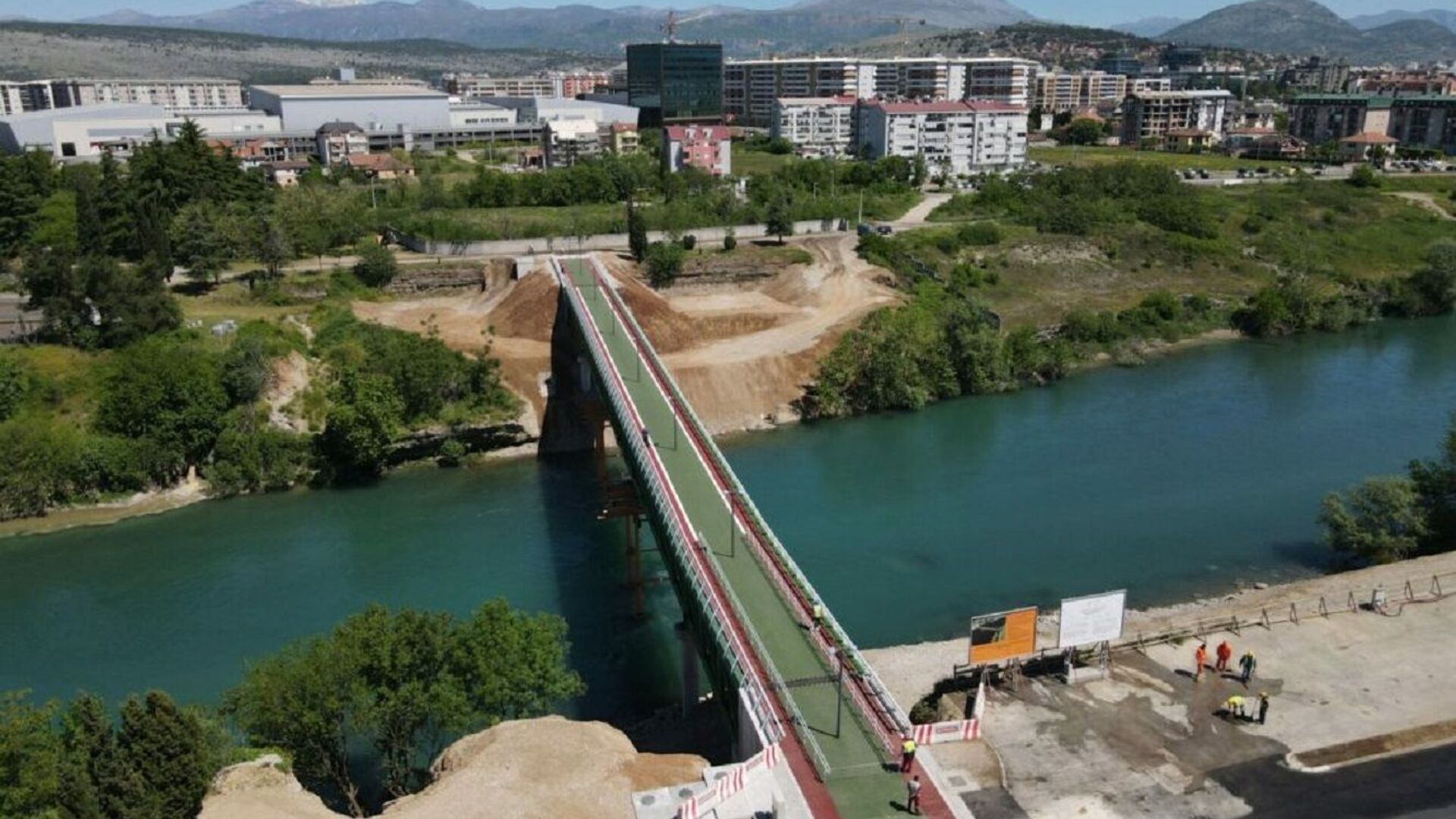 Novi pešački most u Podgorici - Sputnik Srbija, 1920, 19.02.2022