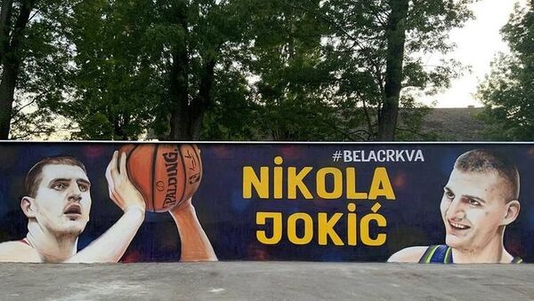 Nikola Jokić mural - Sputnik Srbija