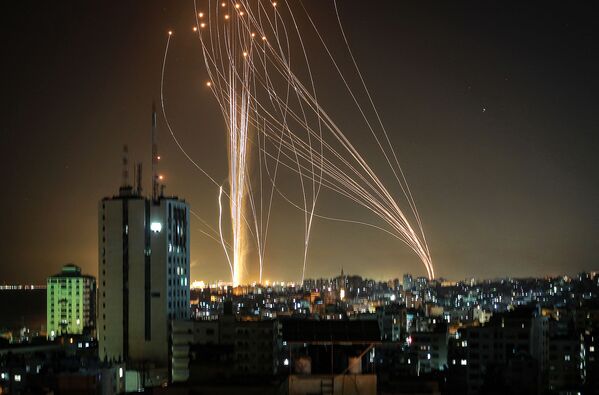 Ракете лансиране из града Газе ка Тел Авиву, 11. маја 2021. - Sputnik Србија