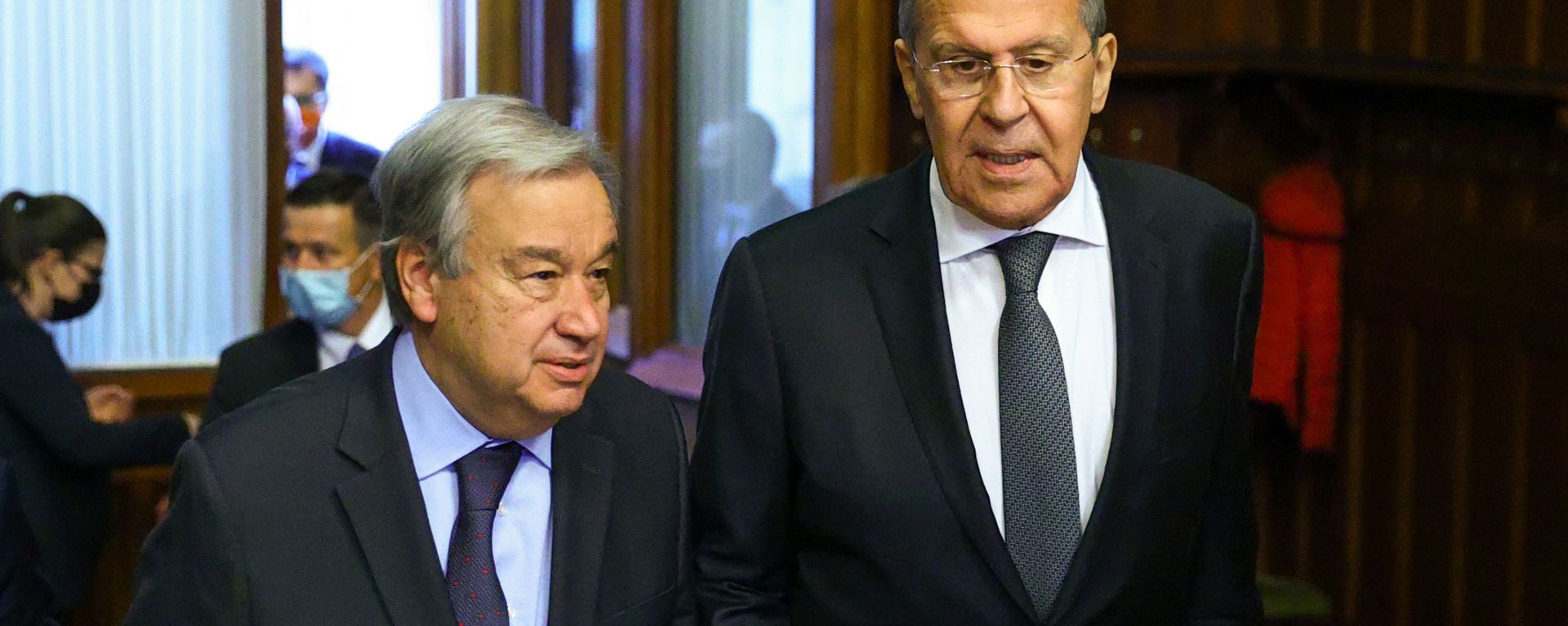 Генерални секретар УН Антонио Гутереш и Сергеј Лавров у Москви Генерални секретар УН Антонио Гутереш и Сергеј Лавров у Москви - Sputnik Србија, 1920, 25.09.2026