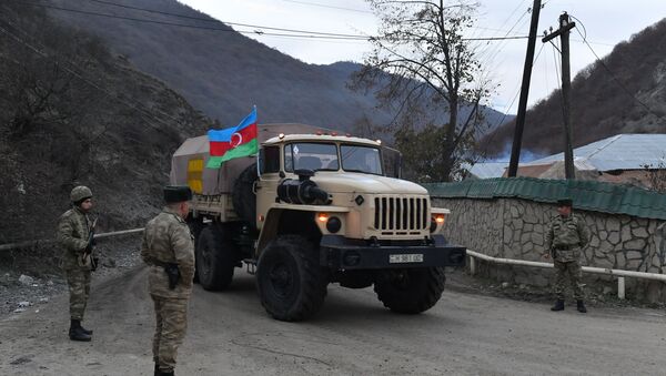 Азербејџанска војска у Келбаџарском рејону  - Sputnik Србија