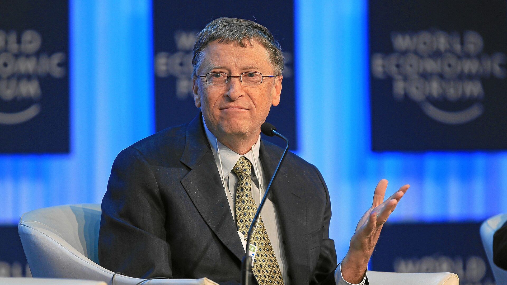Милијардер и оснивач Мајкрософта Бил Гејтс на Светском економском форуму 2013. године - Sputnik Србија, 1920, 09.02.2022