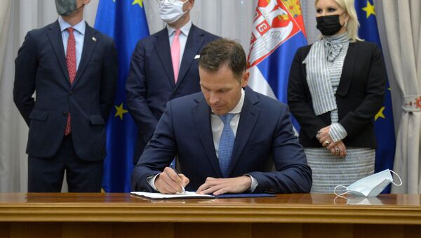 Potpisivanje ugovora za gasni interkonektor Srbija-Bugarska - Sputnik Srbija