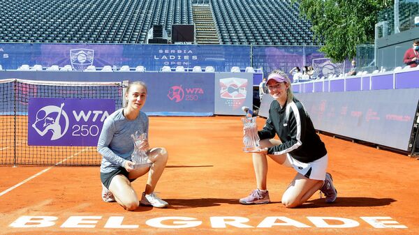 Srpske teniserke Aleksandra Krunić i Nina Stojanović - Sputnik Srbija