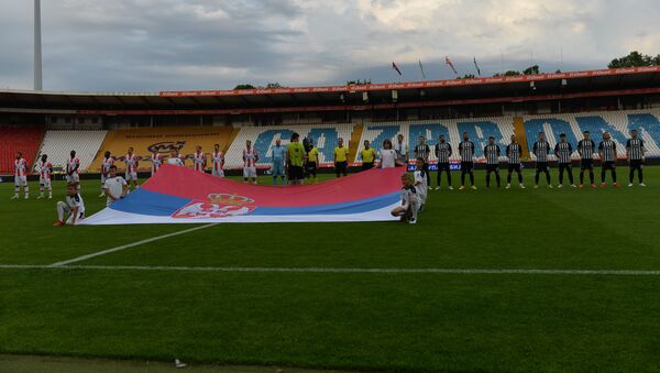 Fudbaleri Zvezde i Partizana pred početak finala Kupa Srbije - Sputnik Srbija
