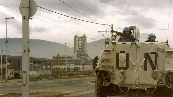 Pripadnici Unprofora tokom rata u Bosni - Sputnik Srbija