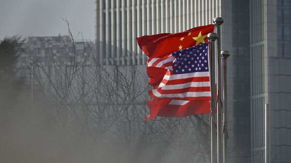 Кинеска и америчка застава - Sputnik Србија