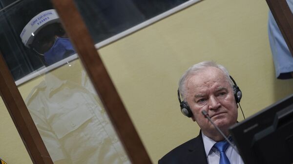 Ratko Mladić u sudnici u Hagu na izricanju drugostepene presude - Sputnik Srbija