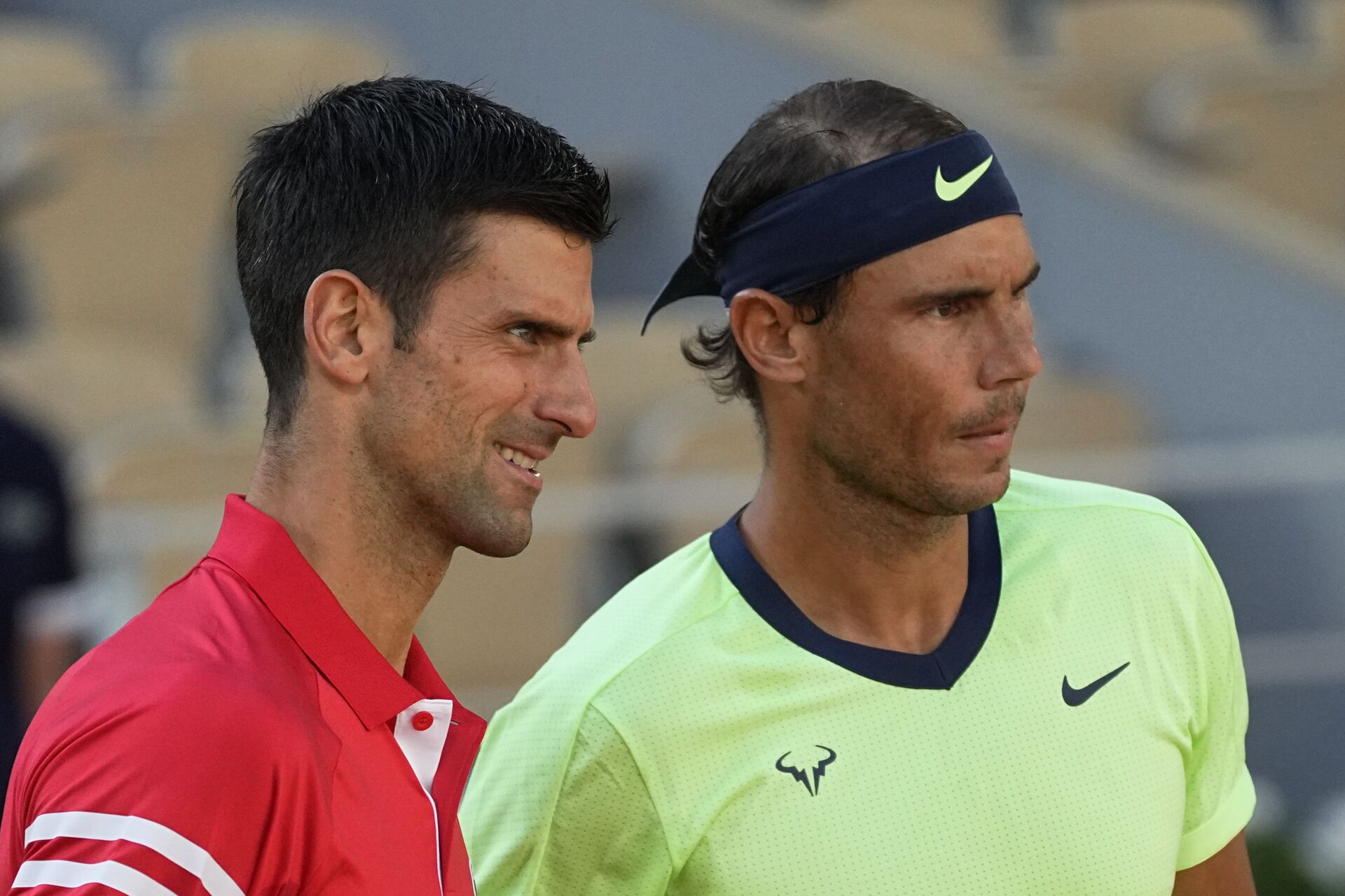 Novak Đoković i Rafael Nadal pred polufinale Rolan Garosa 2021. - Sputnik Srbija, 1920, 24.01.2023