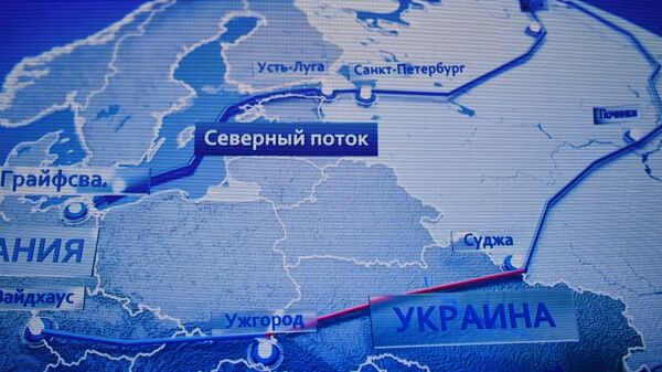 Mapa ruskih magistralnih gasovoda - Sputnik Srbija
