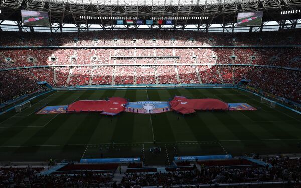 Детаљ са стадиона „Пушкаш“ арена пред меч Мађарске и Португалије - Sputnik Србија