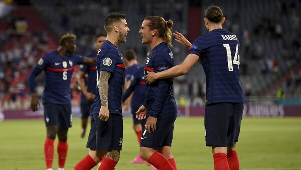 Fudbaleri Francuske slave gol na meču protiv Nemačke – EURO - Sputnik Srbija