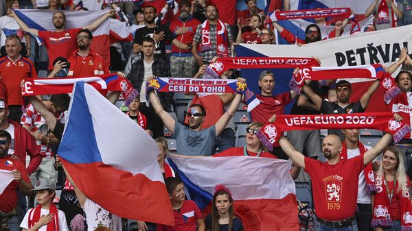 Navijači Češke tokom meča sa Hrvatskom na Evropskom prvenstvu - Sputnik Srbija