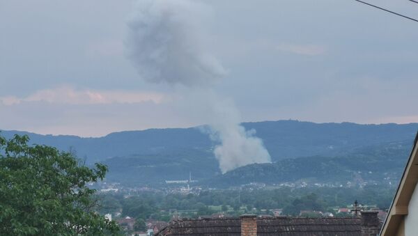 Požar posle eksplozije u fabrici „Sloboda“ u Čačku - Sputnik Srbija