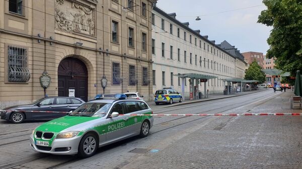 Немачка полиција на месту напада ножем у Вицбургу - Sputnik Србија