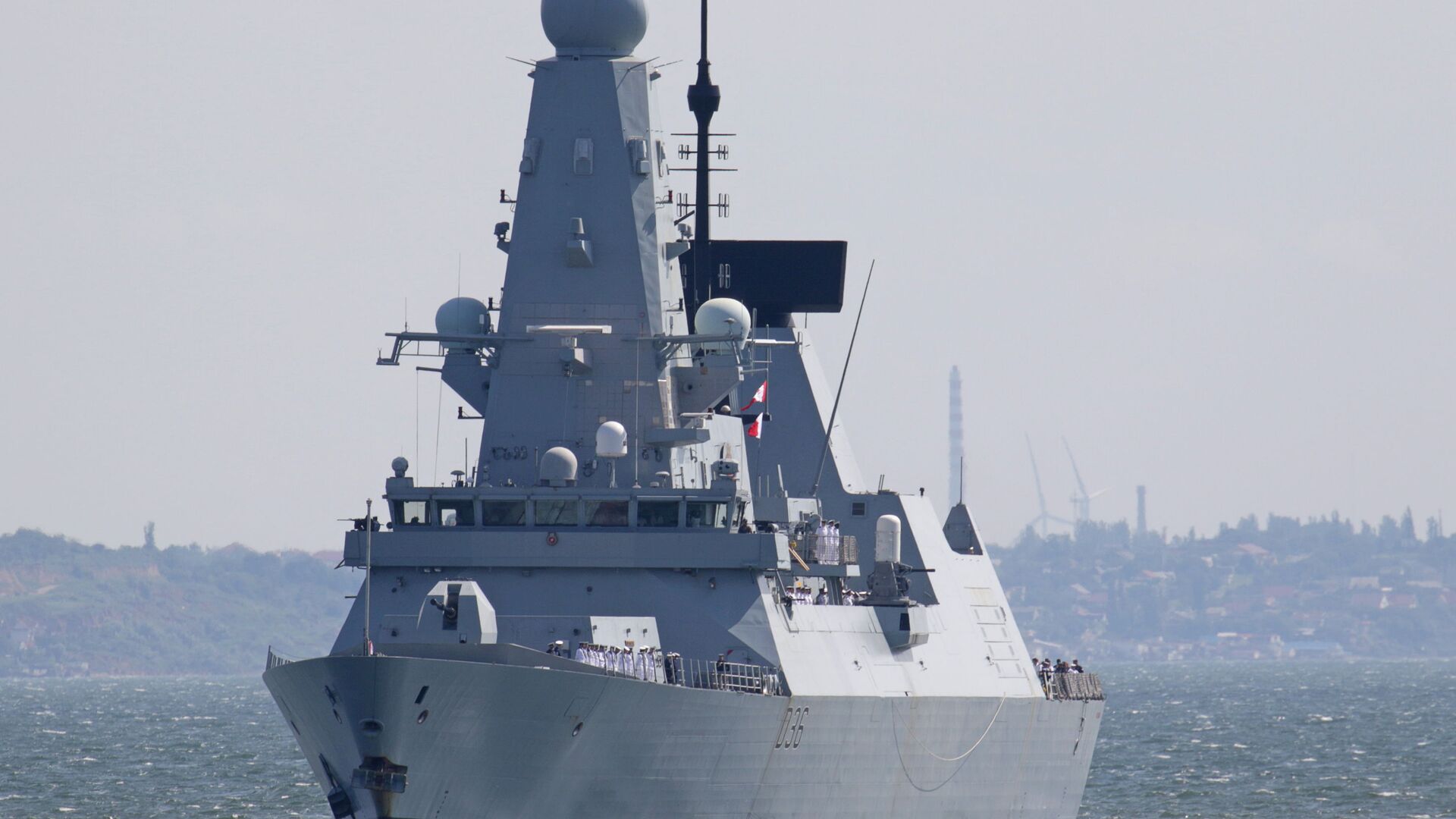 Razarač tipa HMS „Defender“ britanske kraljevske mornarice stiže u crnomorsku luku Odesa, Ukrajina, 18. juna 2021. - Sputnik Srbija, 1920, 27.06.2021