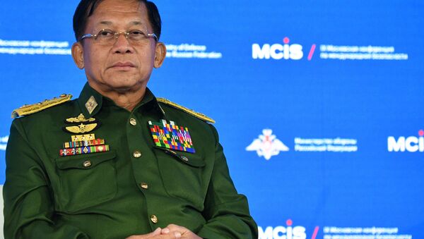Glavni komandant Oružanih snaga Mjanmara, general Min Aun Hlajn - Sputnik Srbija