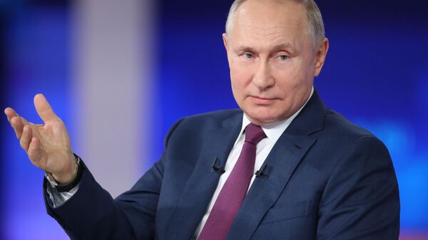 „Direktna linija“ sa ruskim predsednikom Vladimirom Putinom - Sputnik Srbija