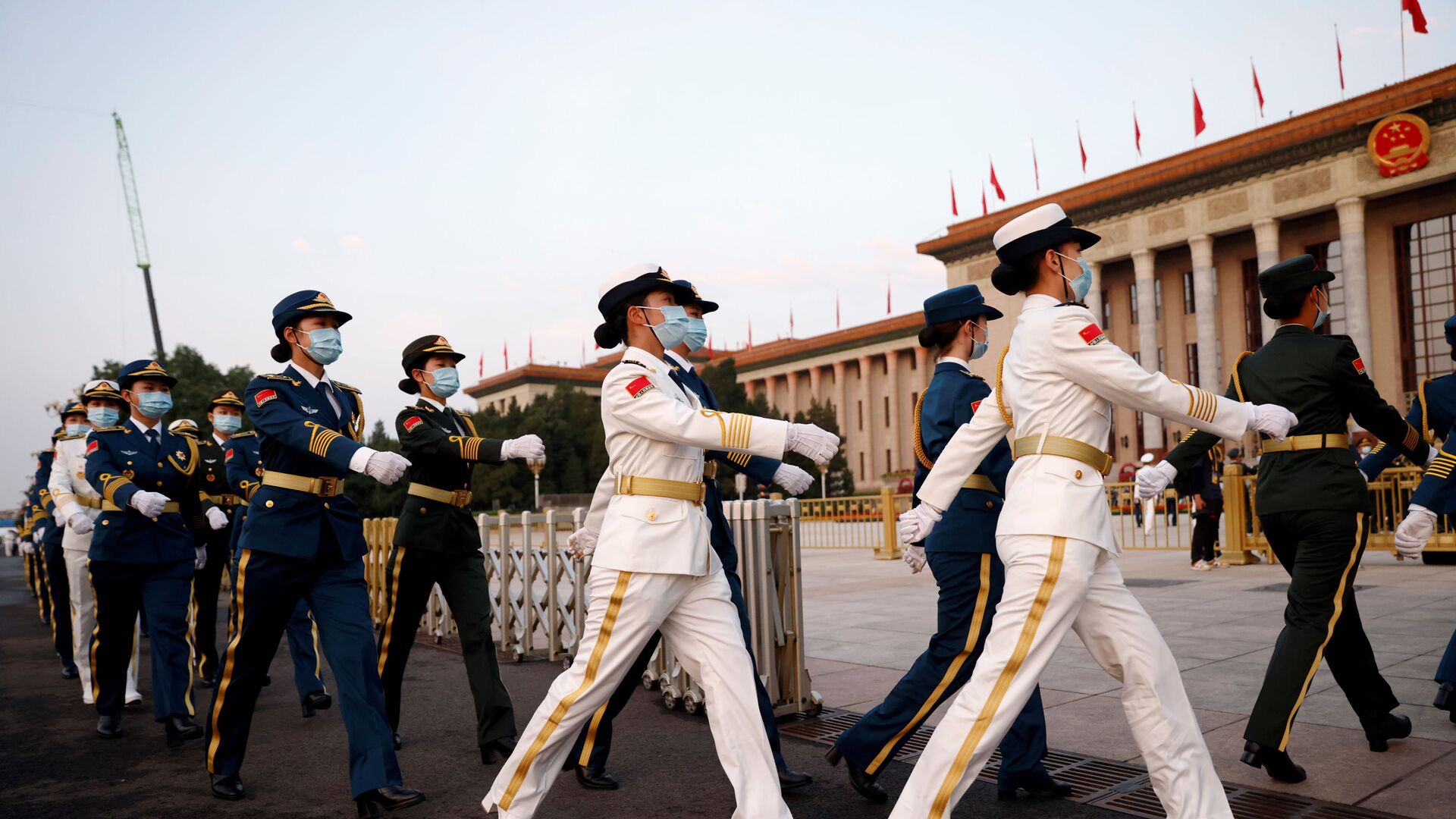 Военные на праздновании 100-летия Коммунистической партии Китая в Пекине - Sputnik Србија, 1920, 04.07.2021