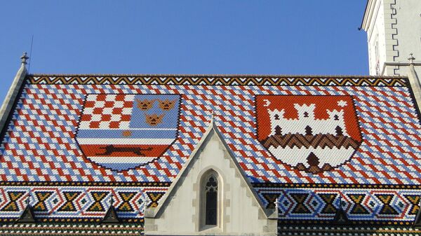 Krov katoličke crkve Svetog Marka u Zagrebu - Sputnik Srbija