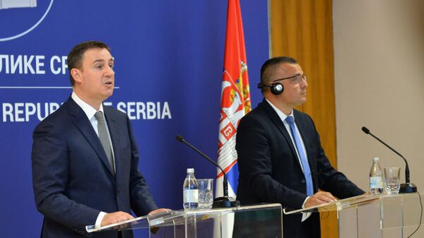 Дмитриј Патрушев и Бранисалв Недимовић - Sputnik Србија
