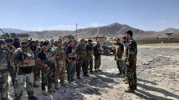 Avganistanski komandosi kao podrška bezbednosnih snaga u Faizabadu nakon što su talibani zauzeli okruge Badahšana u Avganistanu - Sputnik Srbija