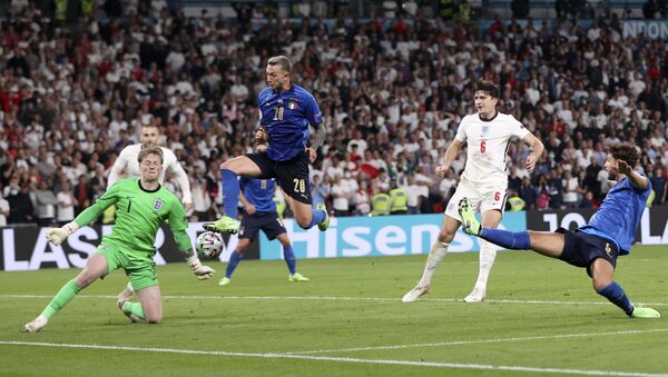 Детаљ са утакмице Италија – Енглеска - Sputnik Србија