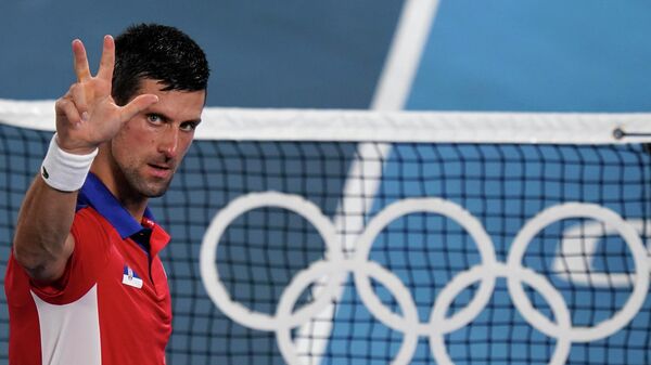 Novak Đoković na Olimpijskim igrama u Tokiju - Sputnik Srbija