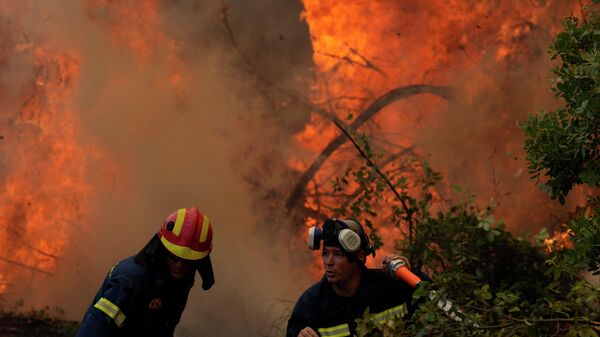 Борба са пожарима у Грчкој - Sputnik Србија