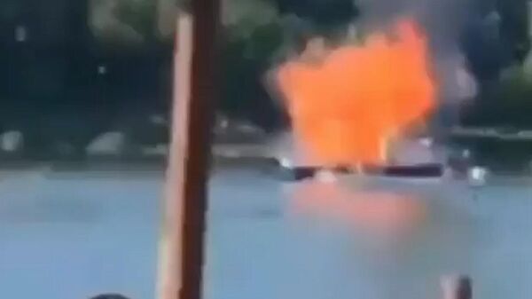 Експлозија бродића на Дунаву код Бачке Паланке - Sputnik Србија