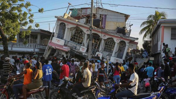 Posledice snažnog zemljotresa na Haitiju - Sputnik Srbija