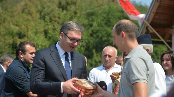 Aleksandar Vučić u poseti Bajinoj Bašti - Sputnik Srbija