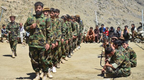 Avganistanski pokret otpora tokom obuke u oblasti Abdulah Hil okruga Dara u pokrajini Pandžšer  - Sputnik Srbija