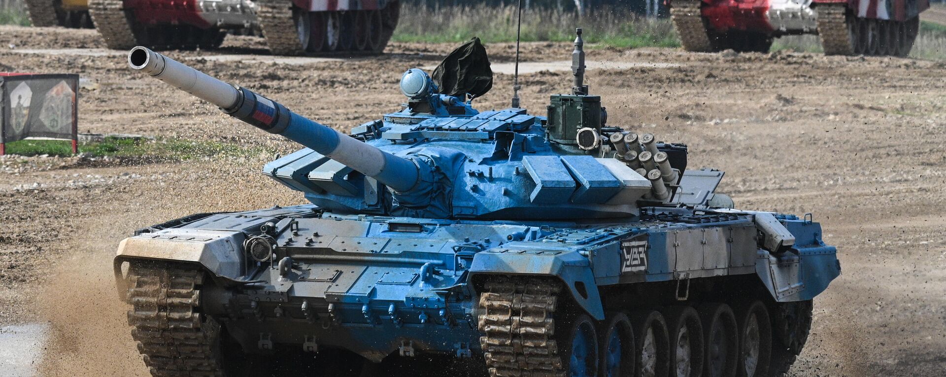 Тенк Т-72Б3 руске екипе на Међународним војним играма 2021. - Sputnik Србија, 1920, 04.09.2021