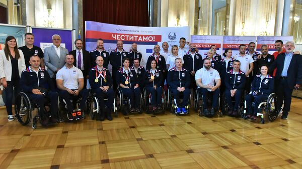 Paraolimpijci svečano dočekani u Skupštini grada - Sputnik Srbija