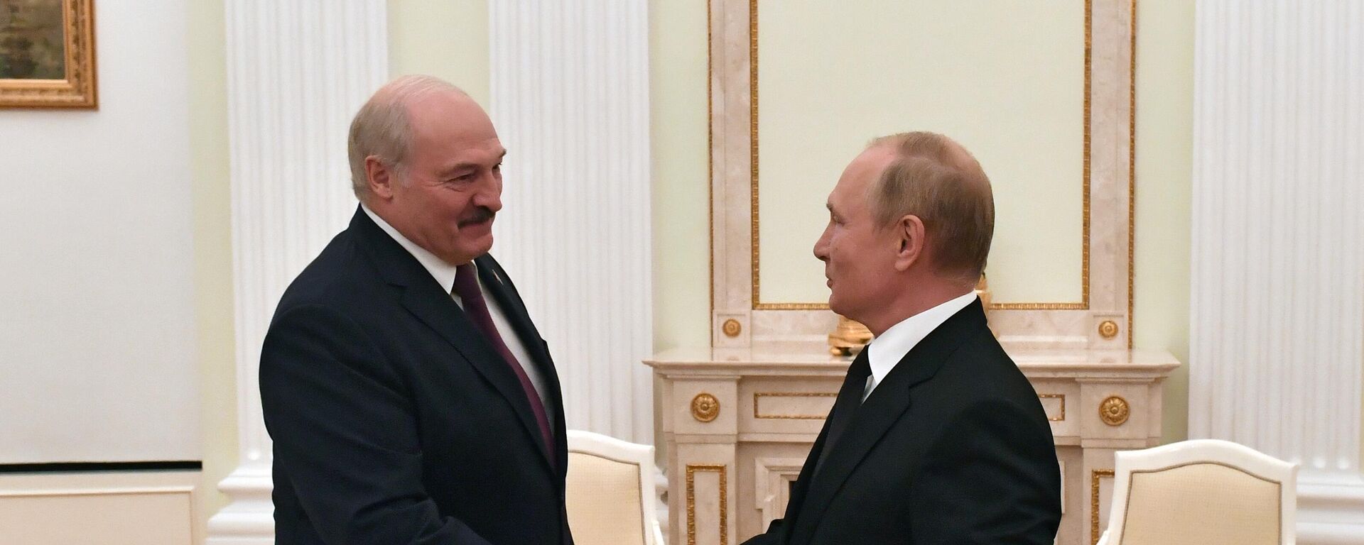 Председници Белорусије и Русије, Александар Лукашенко и Владимир Путин - Sputnik Србија, 1920, 04.11.2021