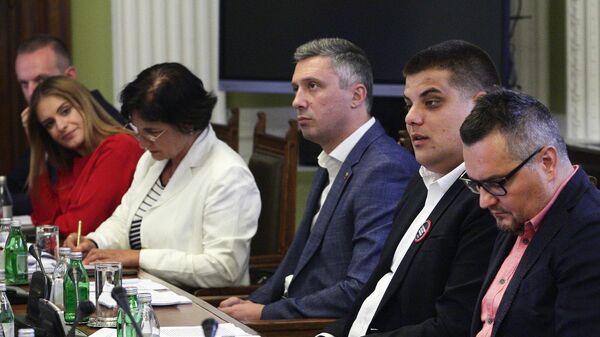 Sastanak Radne grupe za međustranački dijalog koji se odvija bez stranaca u Skupštini Srbije - Sputnik Srbija