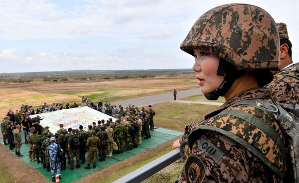 Pripadnici snaga Mongolije na poligonu Mulino, Nižnjegorodska oblast Rusije. - Sputnik Srbija