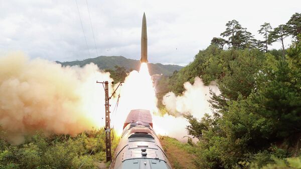 Ракетна проба севернокорејске балистичке ракете - Sputnik Србија