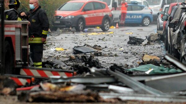 Италијански ватрогасци на месту несреће - Sputnik Србија