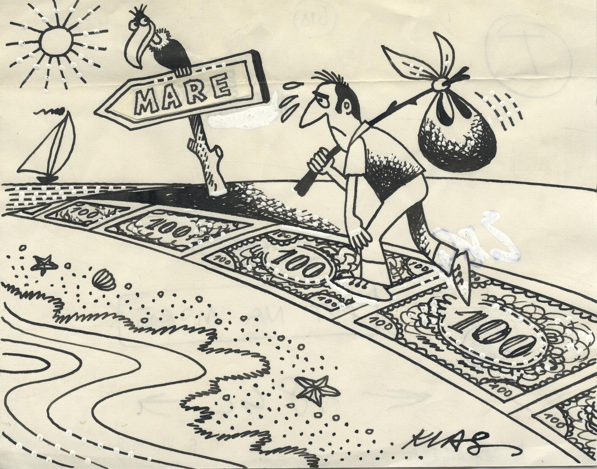 Aleksandar Klas - Karikatura (Ilustrovana politika) - Sputnik Srbija, 1920, 07.10.2021