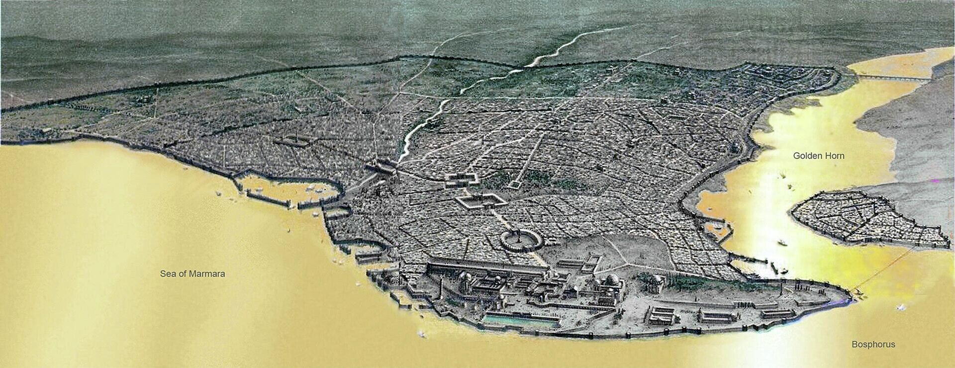 Константинопољ у време Византије, цар Душан био је њиме фасциниран, Град му је вероватно био и циљ - Sputnik Србија, 1920, 08.10.2021