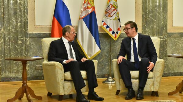 Sastanak Sergeja Lavrova i Aleksandra Vučića u Beogradu - Sputnik Srbija