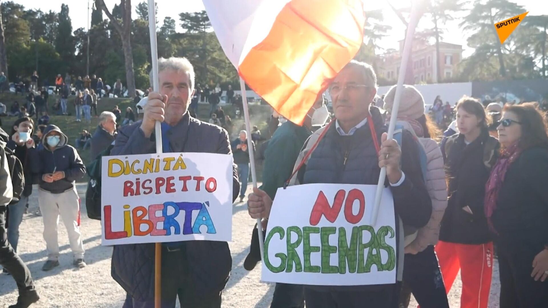 Протести у Риму - Sputnik Србија, 1920, 16.10.2021